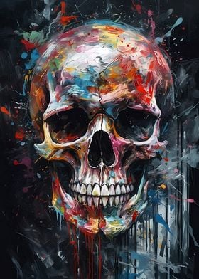 Metal Unique Shop Prints, Head Pictures, | Posters Paintings Skull - Online Displate