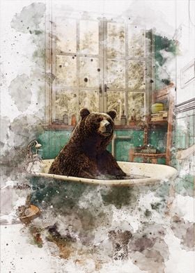 Funny Bear Bathroom