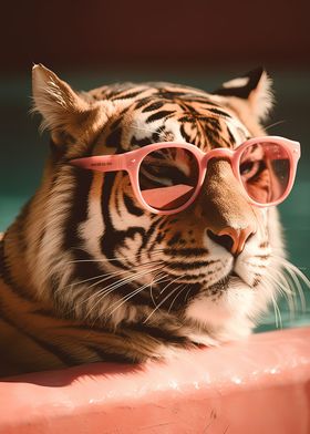 Cool Tiger with Sunglas