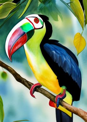 A beautiful toucan bird