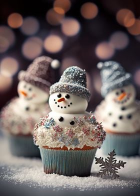 Christmas tree cupcakes