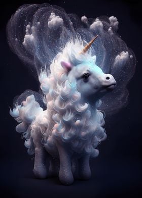 Cloudy unicorn star
