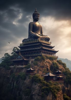 Buddha Mountain Clouds