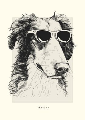 Borzoi Illustration