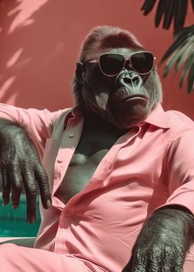 Cool Gorilla with Sunglass