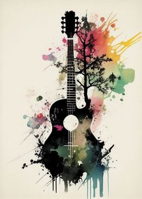 Guitar Colorful