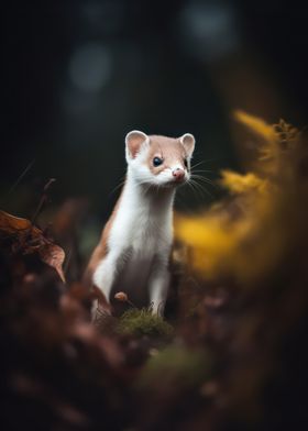 Playful stoat