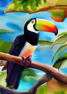 A beautiful toucan bird