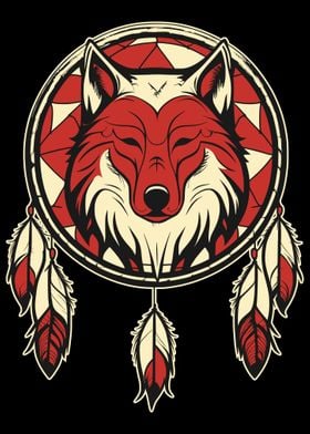 Wolf Dream Catcher