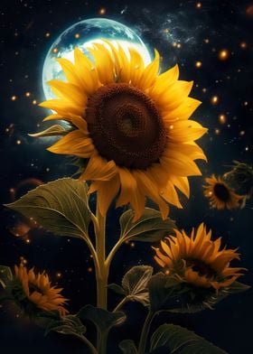 Sunflower Moon Stars