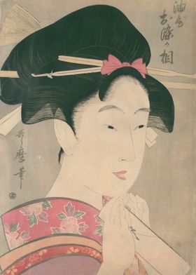 Ukiyo e Japanese GeishaUki