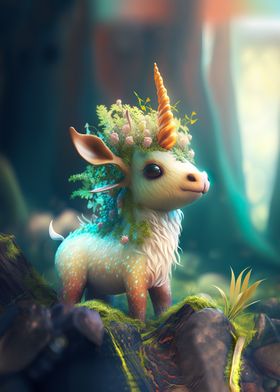 Baby forest unicorn