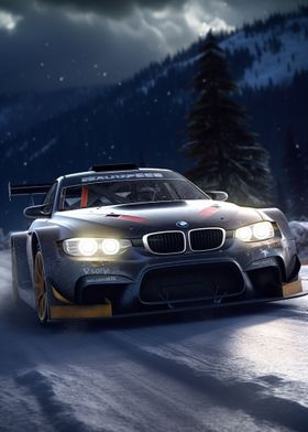 BMW M3 rally ice