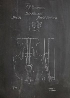 Violin attachment patent