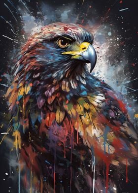 Hawk painting