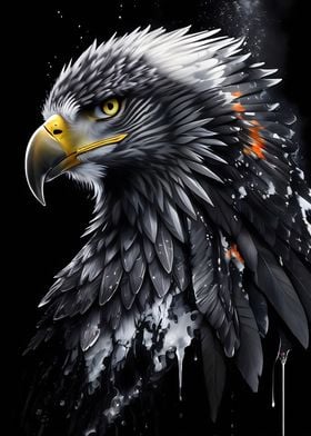 Grey Eagle Portrait 