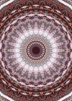 Brown kaleidoscope mandala