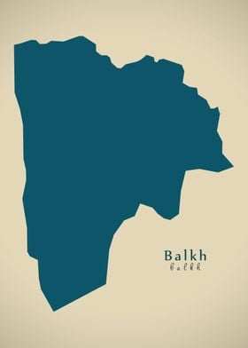 Balkh province map