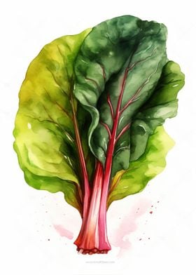 Chard Watercolor