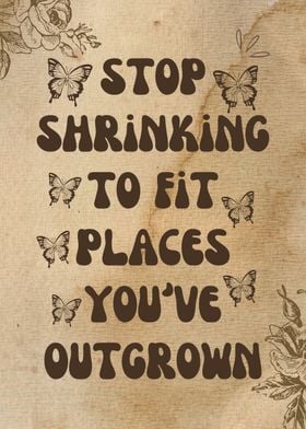 Stop Shrinking To Fit in