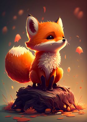 Cute Fox Animal Cartoon