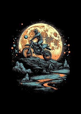 Dirt Bike Moon Motocross