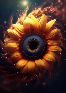 Sunflower Nucleus Vortex