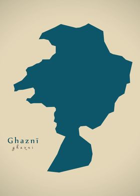 Ghazni province map