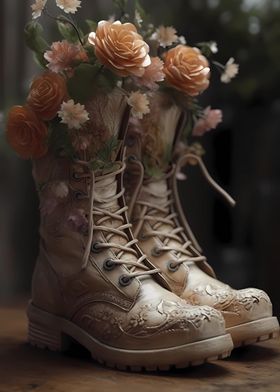 Floral Boots