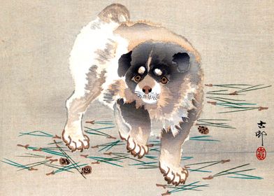 Young Dog by Ohara Koson