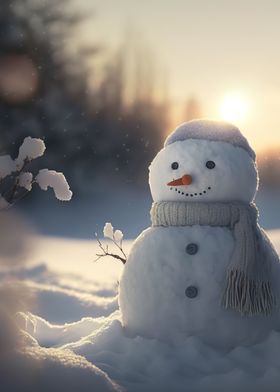 snowman four cute