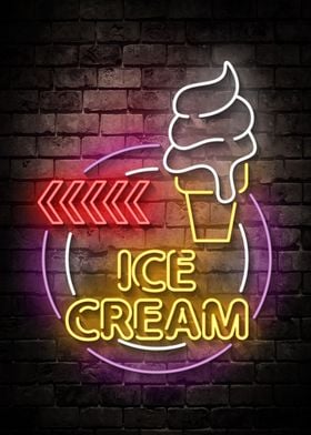Ice Cream Neon
