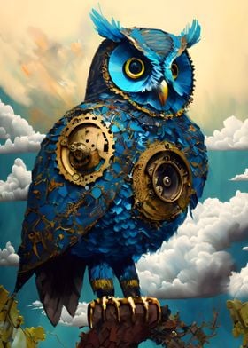 Steampunk Owl No2