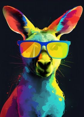 Kangaroo With Sunglasses