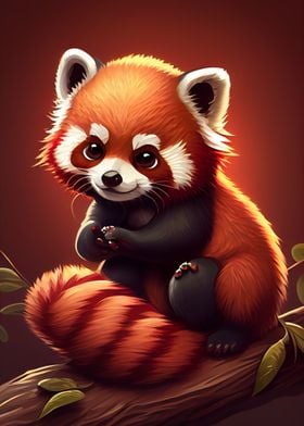 Cute Red Panda Animal