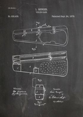 Violin case patent 1878