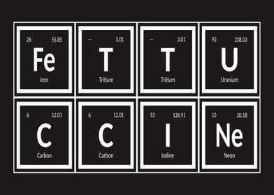 Fettuccine Periodic Table