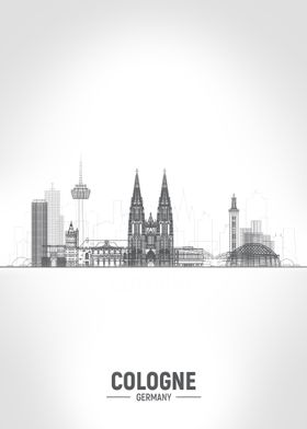 Cologne Germany skyline