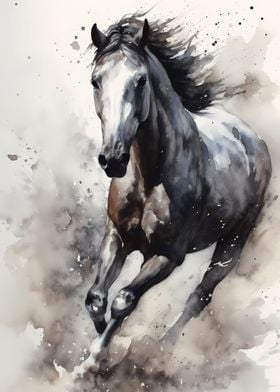 Horse Watercolors