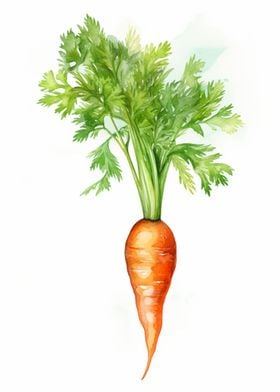 Carrot Watercolor