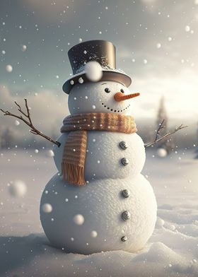 snowman four cute