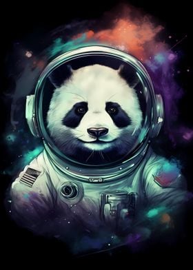 Panda Astronaut Galaxy