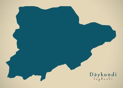 Daykundi province map