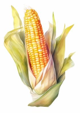 Corn Watercolor