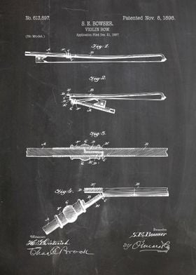 Violin bow patent 1898