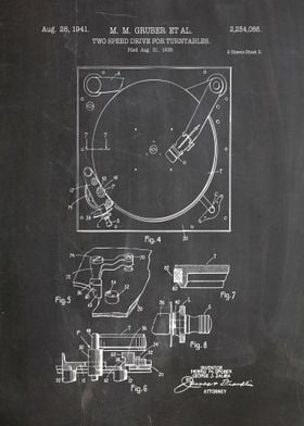 Turntable patent 1941