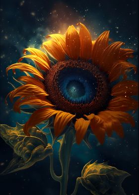 Sunflower Blackhole Space