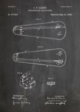 Retainer for violin patent