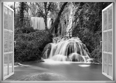 Window view waterfall