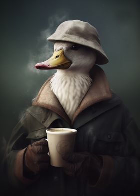 Animal in Suit Duck Coffee